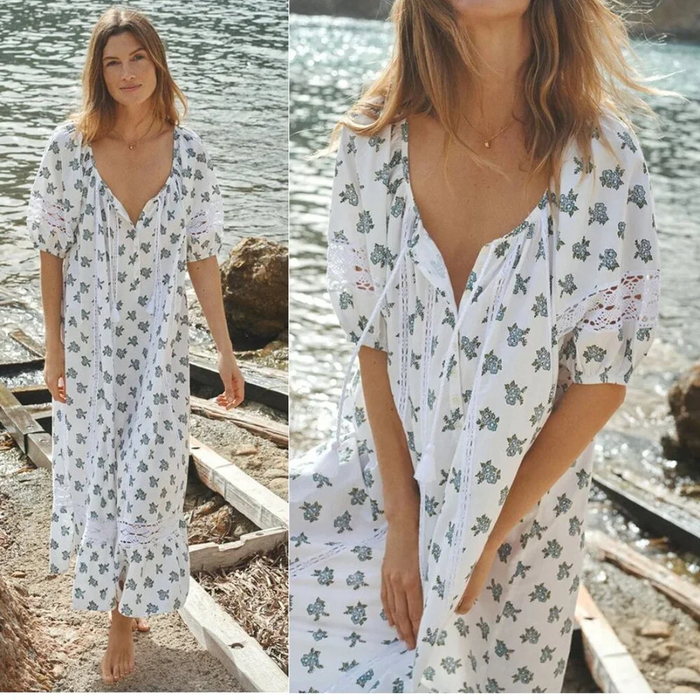 Spell Fable Block Printed Midi Dress - Picture 2 of 8